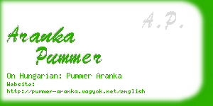aranka pummer business card